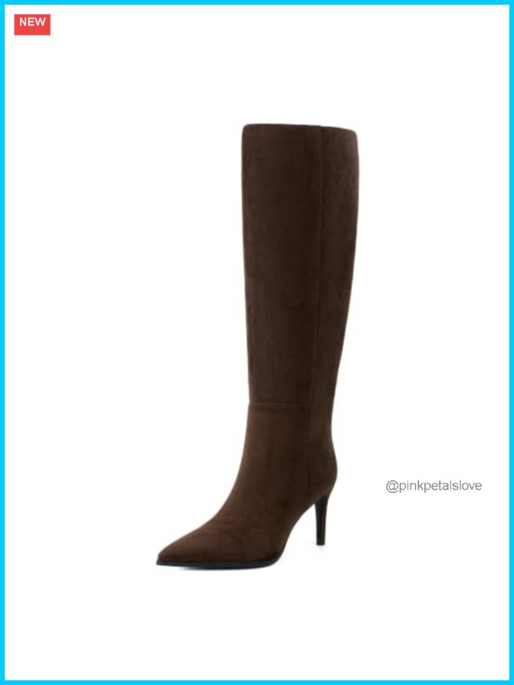 Faux Suede Knee-High Pointed Toe Stiletto Heel Tall Boots